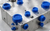 Hydraulics & Pneumatics silicone plug application