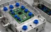 Electronics silicone plug application