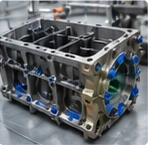 Engine block machining
