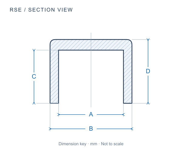 RSE dimension drawing