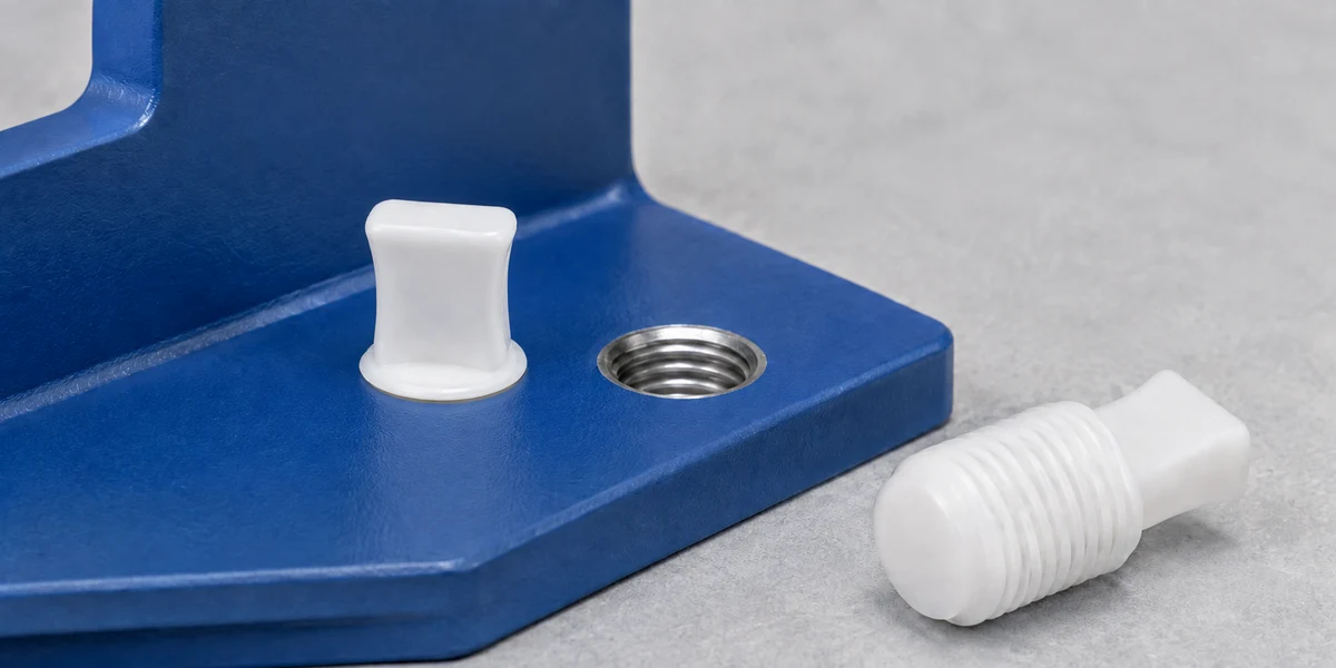 Masking using threaded silicone masking plugs