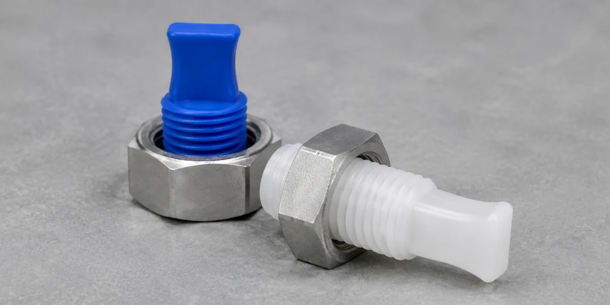 Hole Protection using threaded silicone masking plugs