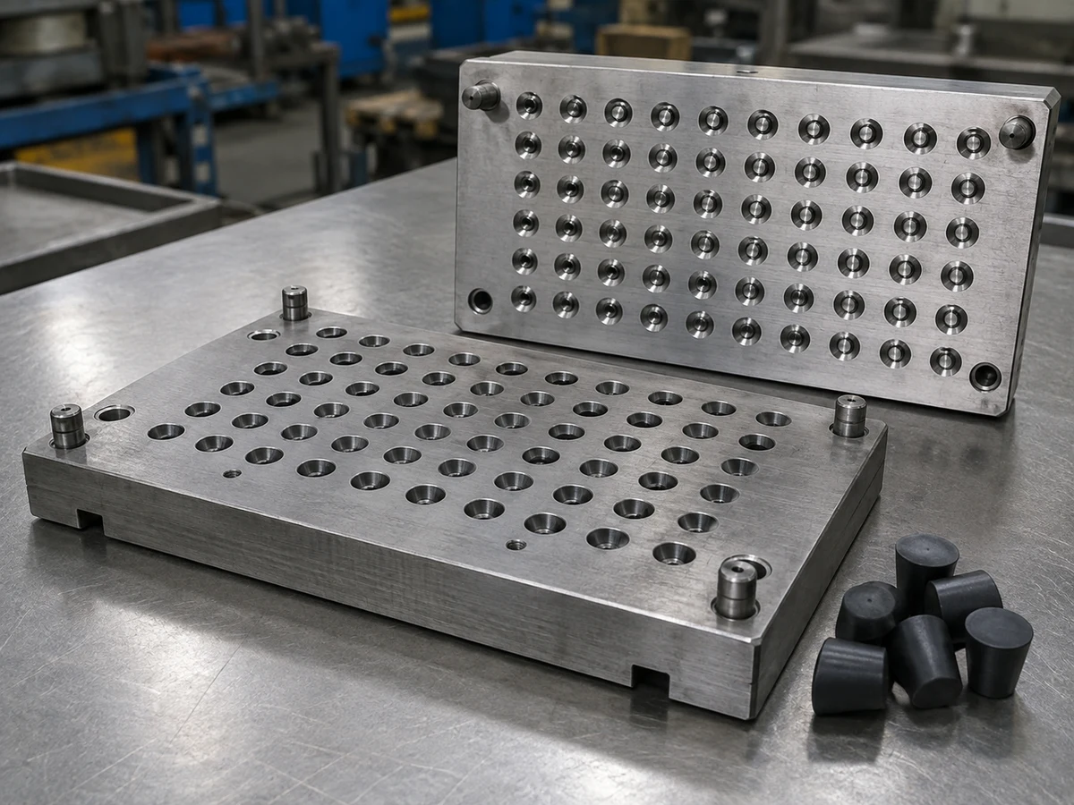 Precision steel rubber stopper molds